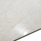 Everglade Marfil glossy marble look porcelain tile 60x120cm with 9mm thickness features warm cream tones, polished shine, and durable performance.