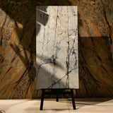 Explore VENOM porcelain tile 600x1200mm with 9MM thickness and glitter on sugar finish. Durable large format tile perfect for textured, shimmer-enhanced flooring and walls.
