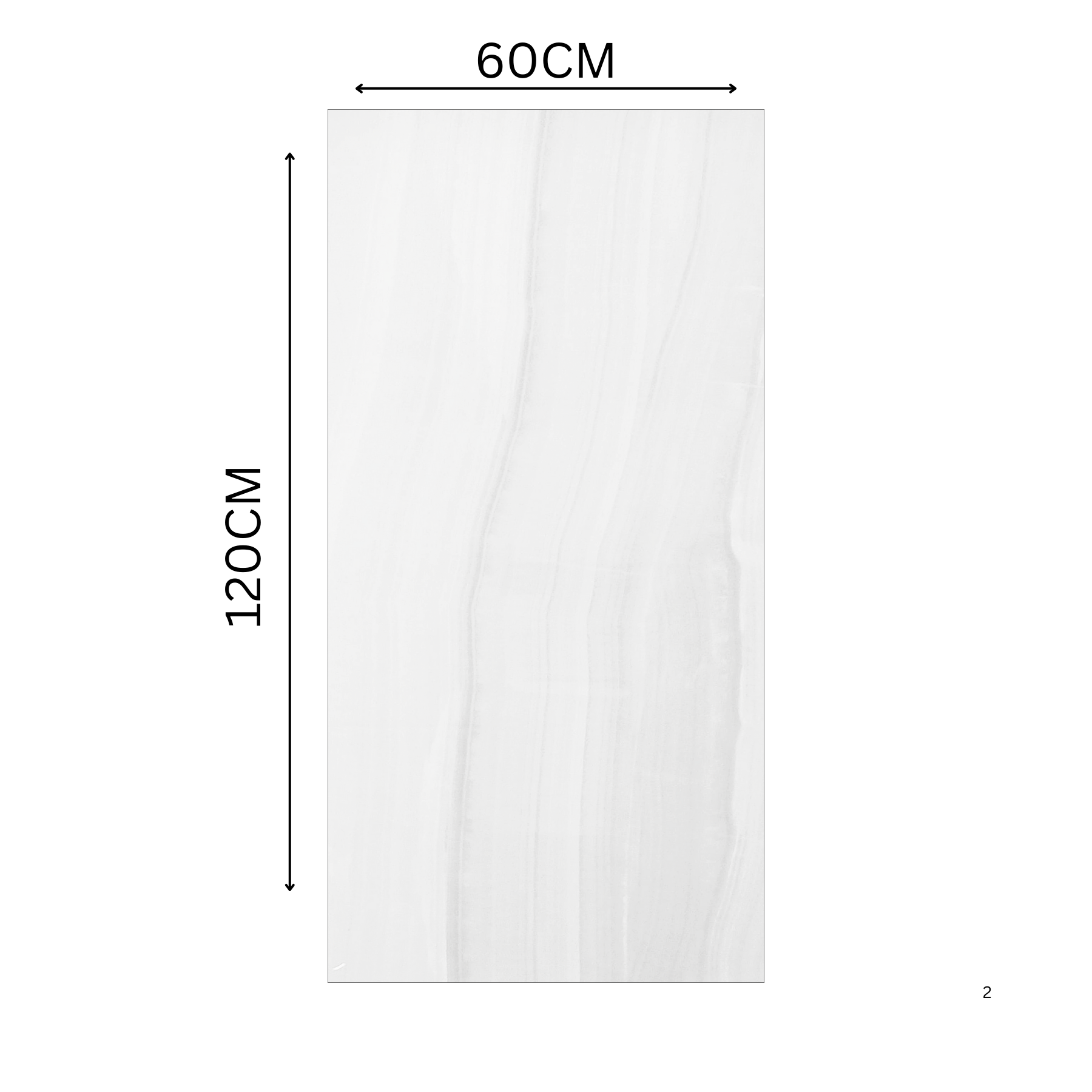 Explore the GLACIER WHITE large format porcelain tile, 60x120cm with a glossy marble-look finish. Durable 9MM porcelain tile ideal for floors and walls, offering elegance, easy installation, and lasting beauty.