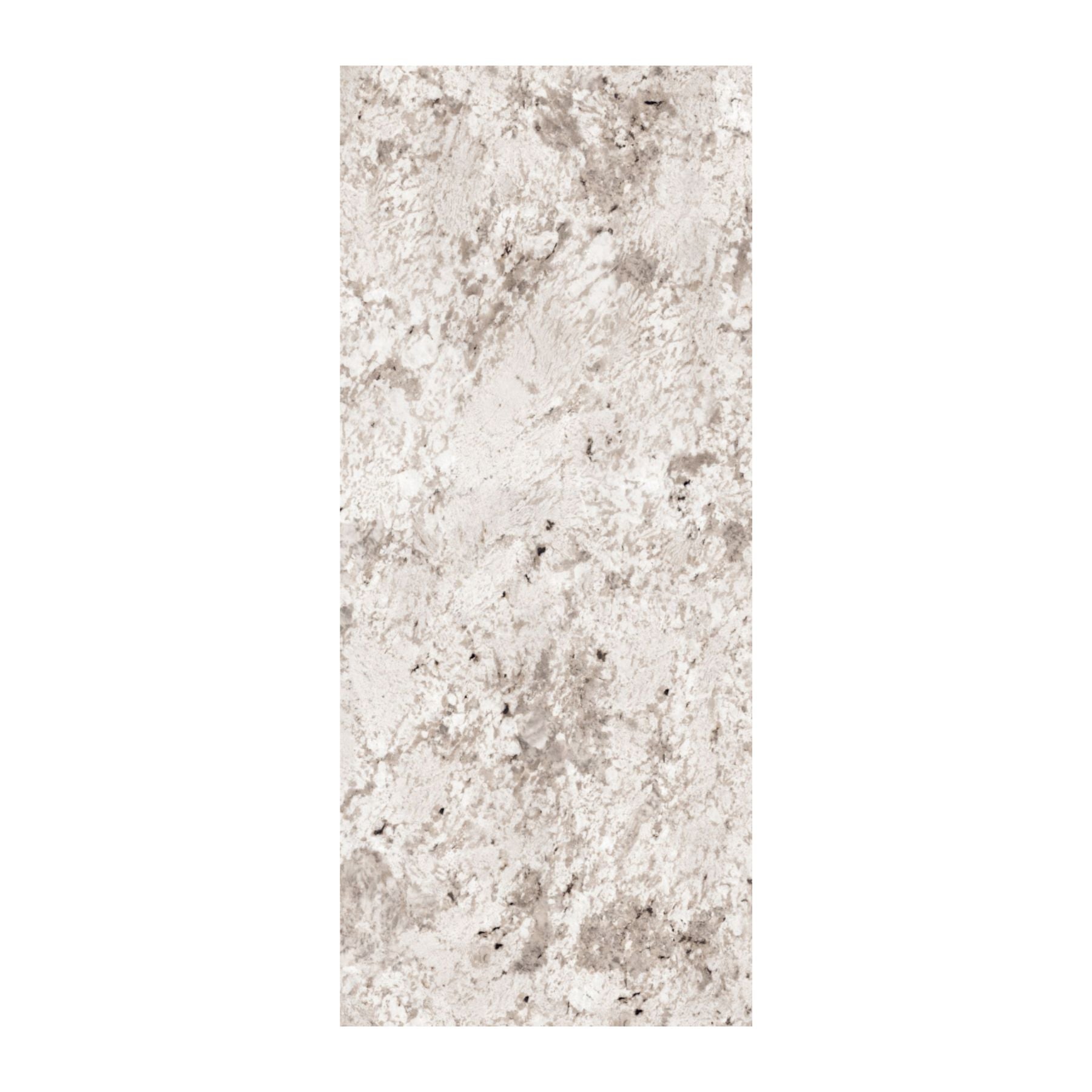 Fantastic White Sparkle Colorbody porcelain slab 120x280cm, 9mm thick, with a high-shine luminous surface for bright floors, walls and modern interiors.