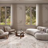Fantastic White Sparkle Colorbody porcelain slab 120x280cm, 9mm thick, with a high-shine luminous surface for bright floors, walls and modern interiors.