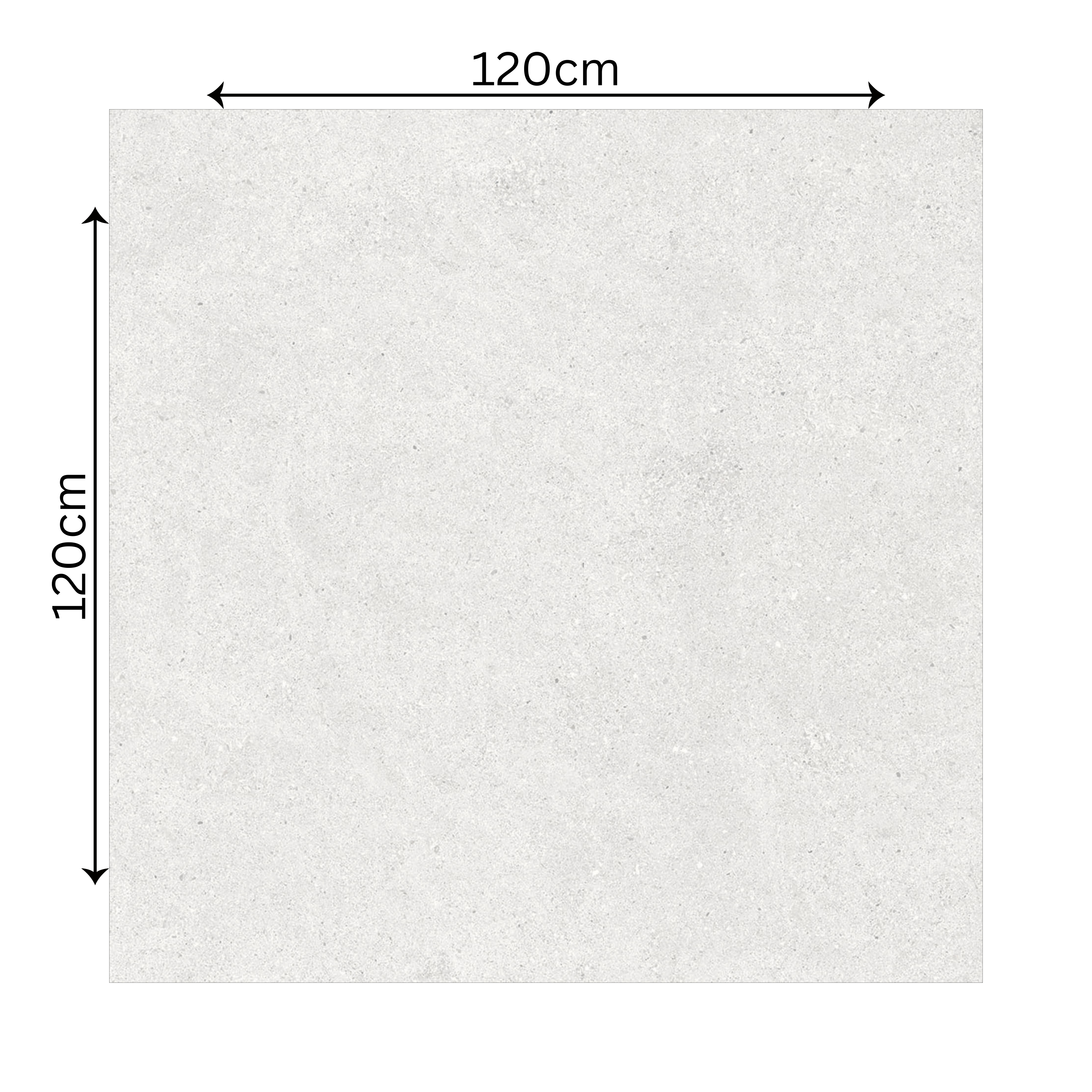 Ferro White 120x120cm matt porcelain tile with clean stone texture. Durable, elegant, and perfect for modern walls and flooring.