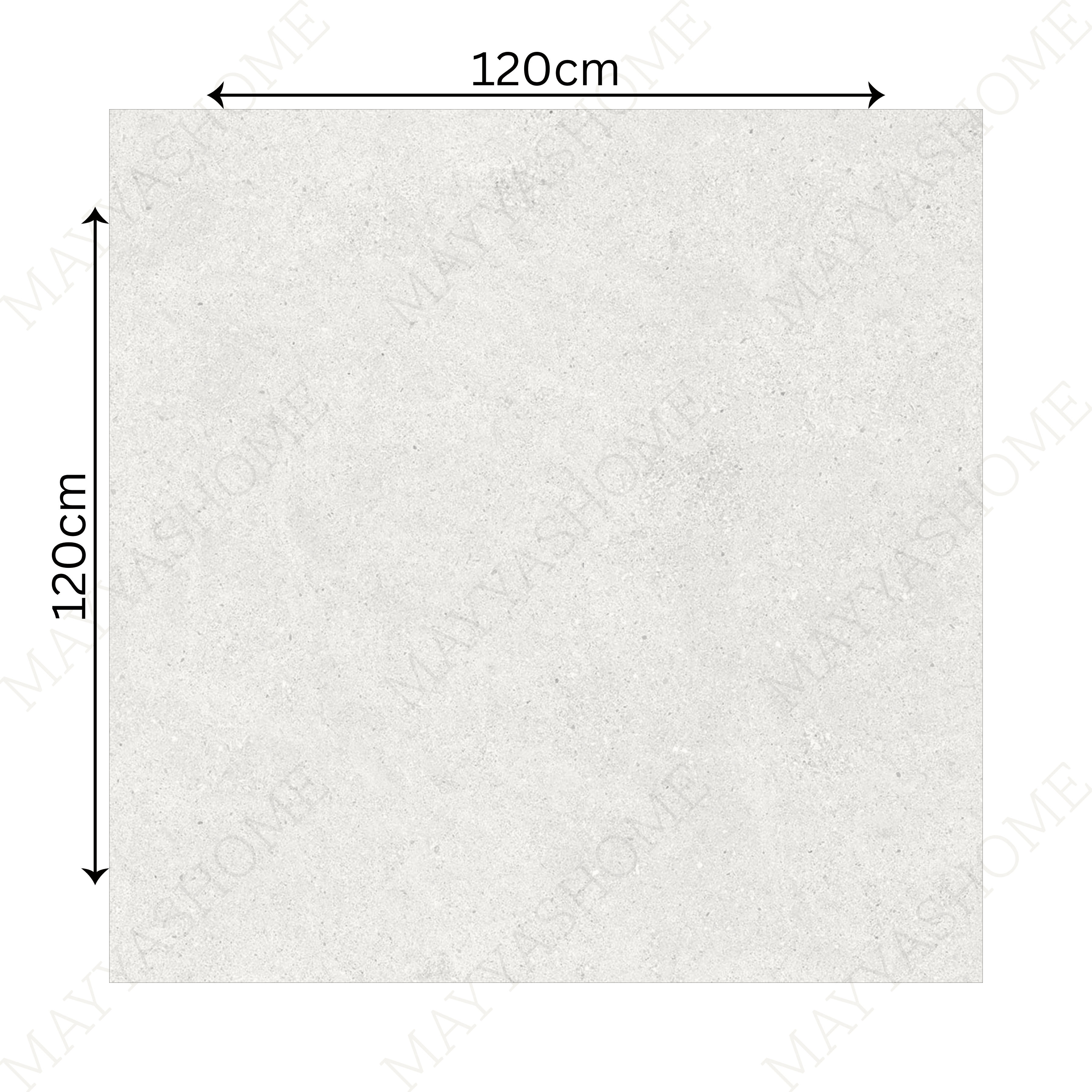 Ferro White 120x120cm matt porcelain tile with clean stone texture. Durable, elegant, and perfect for modern walls and flooring.