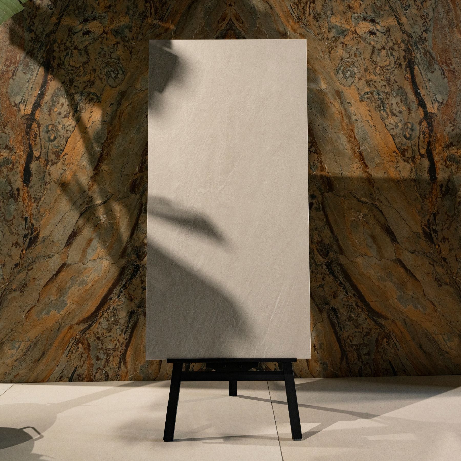 Florence Clay Molten matte porcelain tile 60x120cm with 9mm thickness features warm clay tones and natural texture for modern floors and walls.