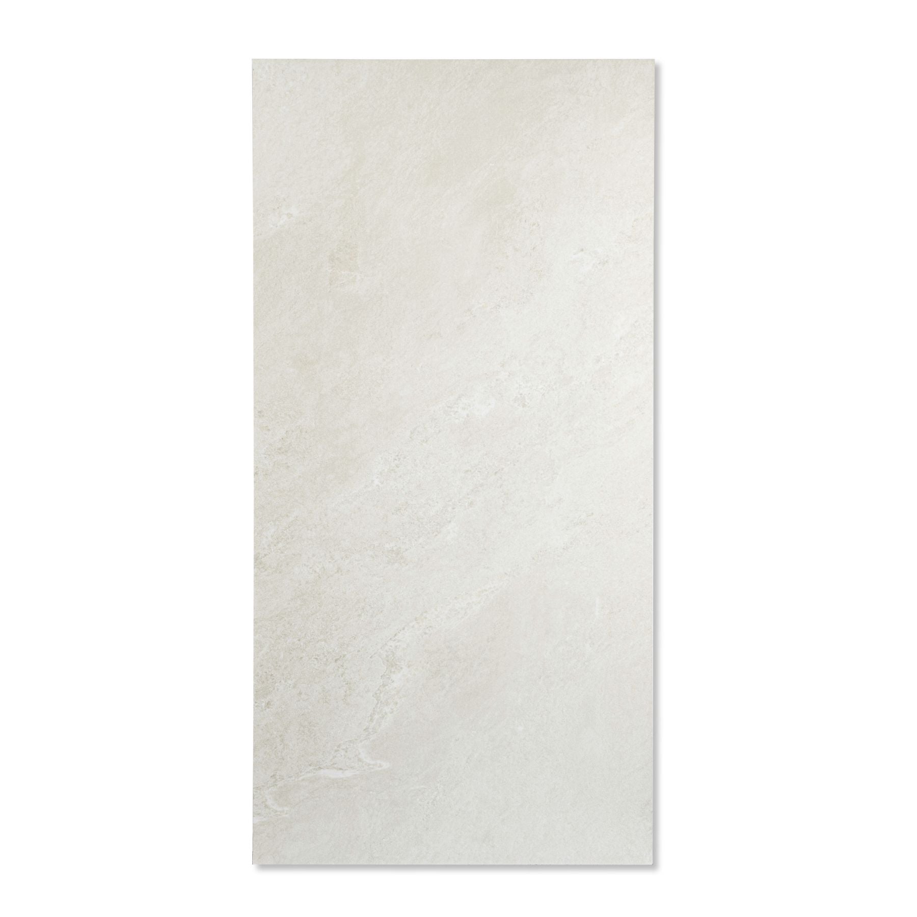 Fossil Ivory porcelain tile in 60x120cm size with classic stone look, soft ivory tones and durable 9mm thickness for walls and floors.