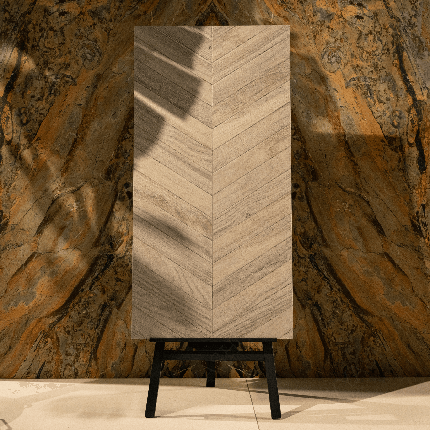 France Maple porcelain tile 60x120cm with 9mm thickness features a natural wood look, durable porcelain body for floors and walls.