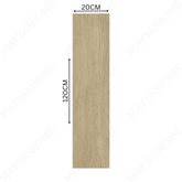 GLASS CREMA 20x120cm tile features a matte cream wood-look finish, 09MM thick—perfect for bright, modern interiors with durability and easy maintenance.