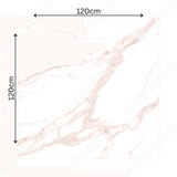 GRISAL PINK – 120x120cm glossy porcelain tile with elegant pink marble design. Large format tile perfect for sophisticated flooring and wall applications.