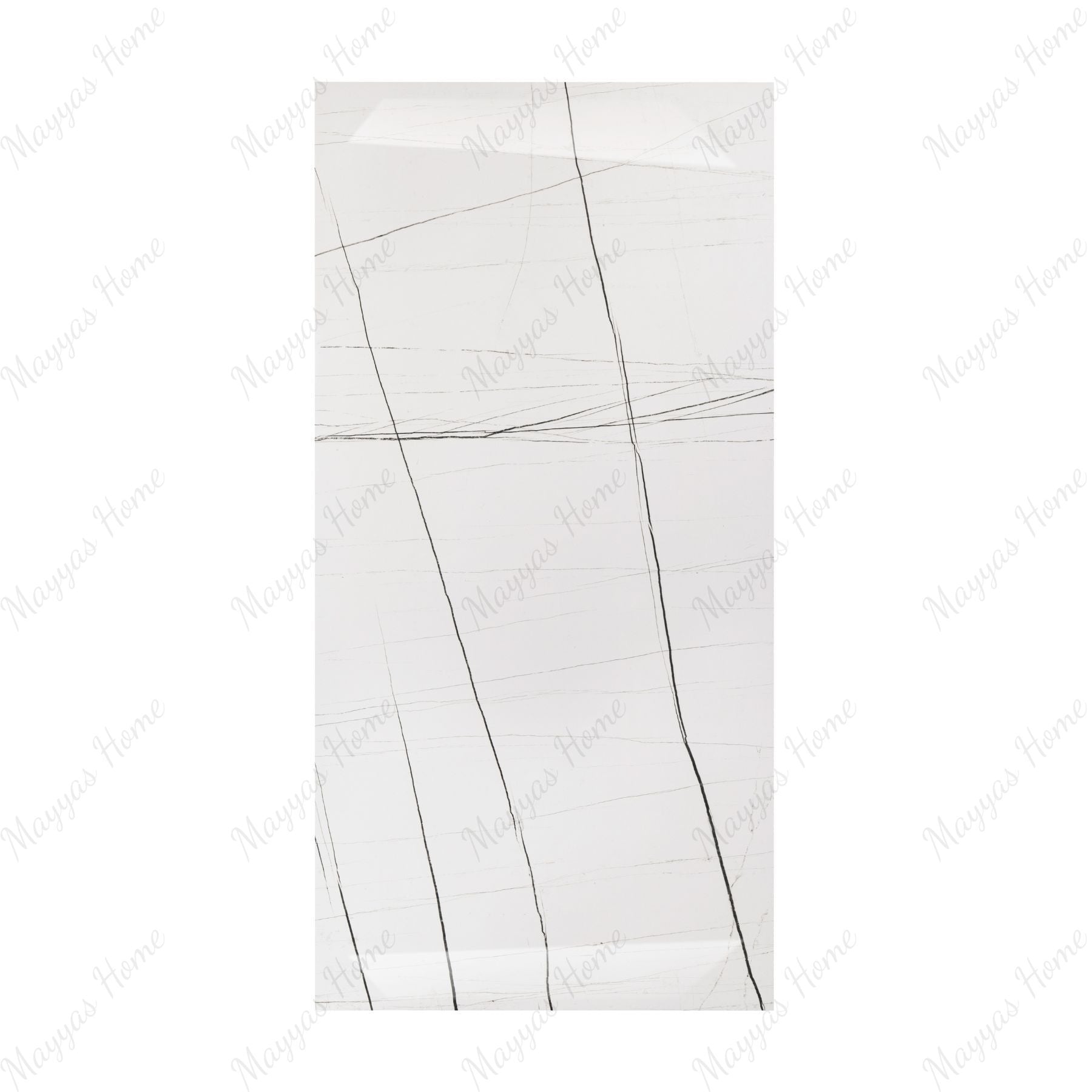 Galaxy White 80x160cm 9 mm glossy porcelain tiles. Sleek white marble-look floor & wall tiles for UAE homes & commercial interiors.