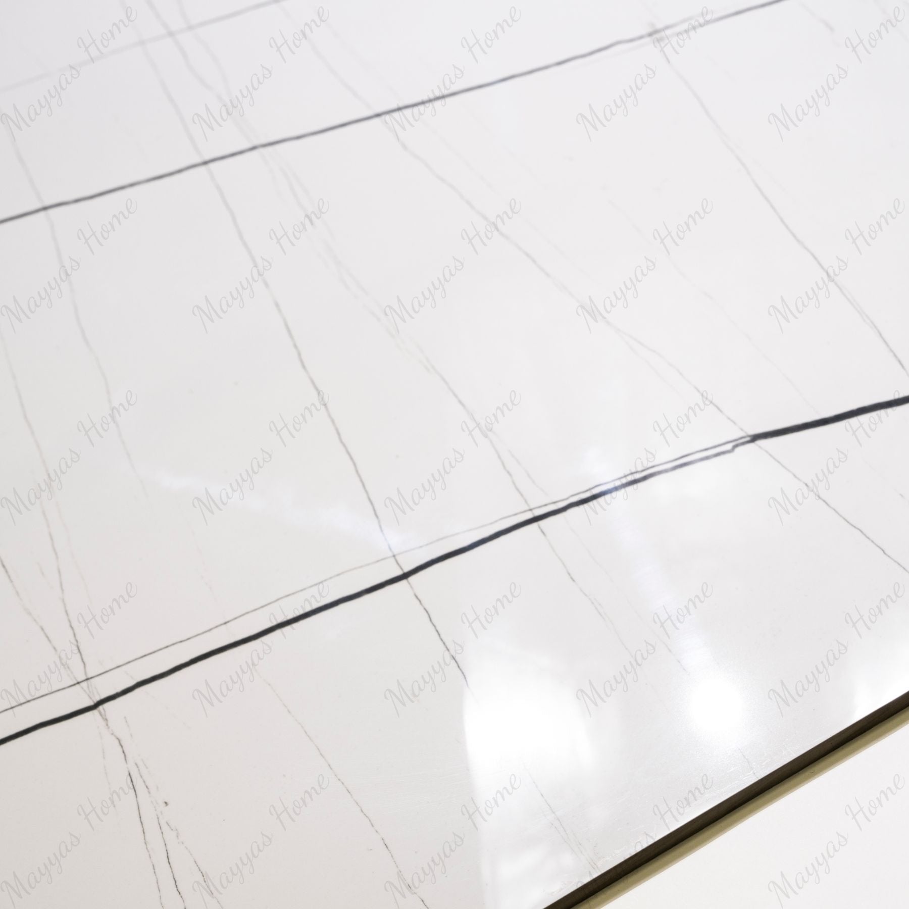 Galaxy White 80x160cm 9 mm glossy porcelain tiles. Sleek white marble-look floor & wall tiles for UAE homes & commercial interiors.
