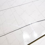 Galaxy White 80x160cm 9 mm glossy porcelain tiles. Sleek white marble-look floor & wall tiles for UAE homes & commercial interiors.