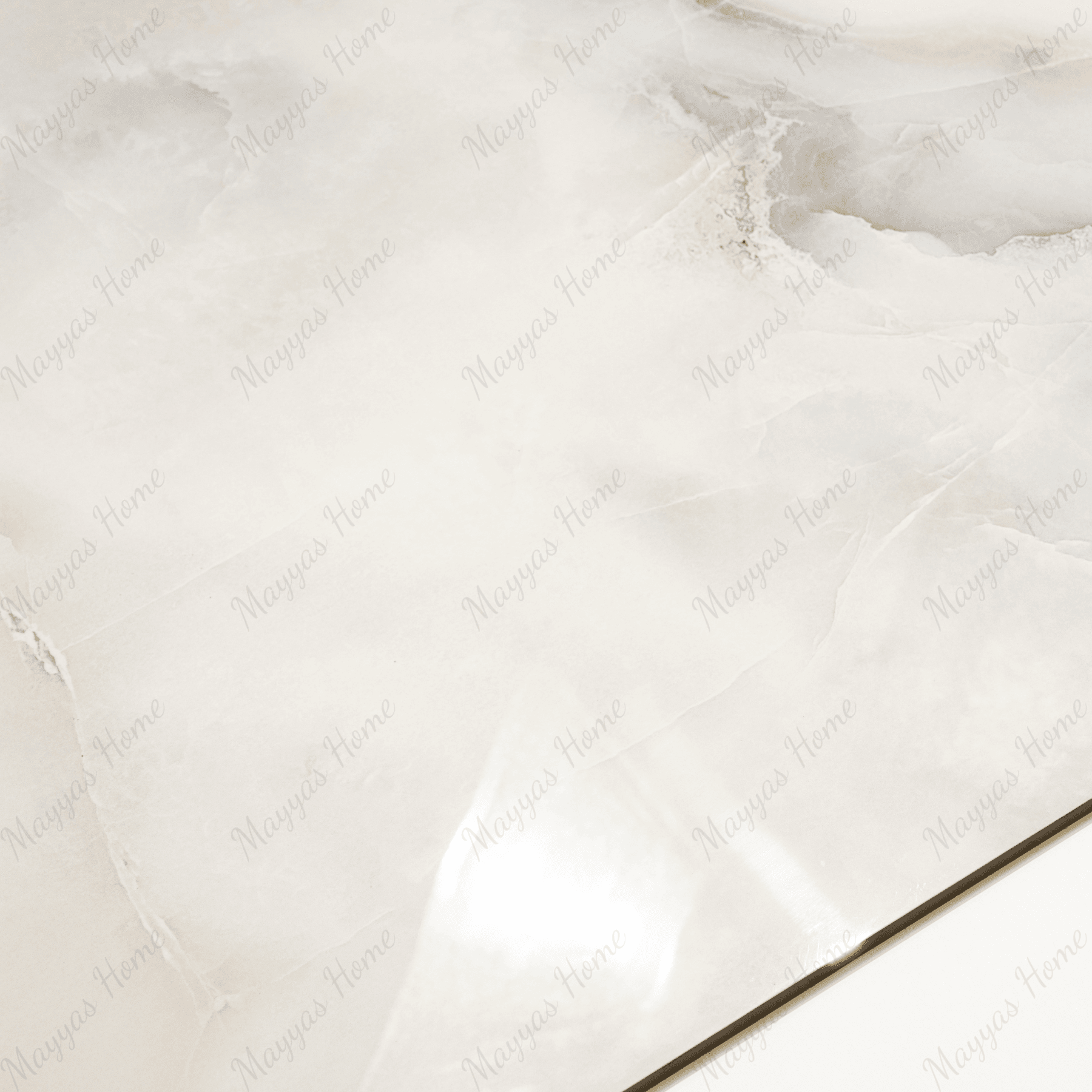 Glacier Vein Silver porcelain tile 60x120cm 9mm thickness, light grey marble look design, durable porcelain tile for modern floors and walls.
