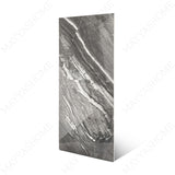 Grigio Imperiale glossy marble effect porcelain tile 60x120cm with 9mm thickness features elegant grey veining and a polished luxury finish.