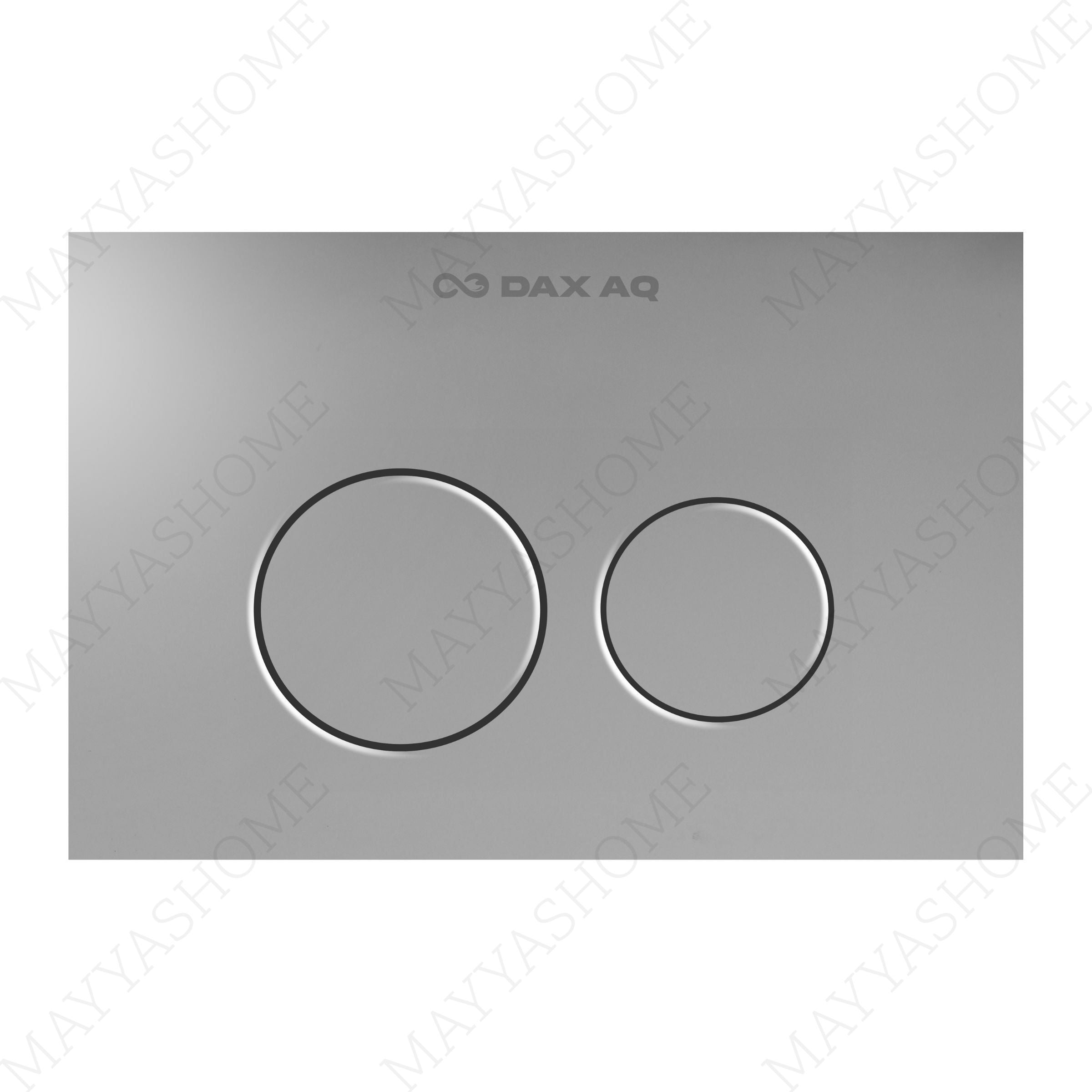 Halo Silver Matt flush plate with dual-flush control, scratch-resistant surface, water saving and modern minimalist design for premium bathrooms.
