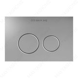 Halo Silver Matt flush plate with dual-flush control, scratch-resistant surface, water saving and modern minimalist design for premium bathrooms.