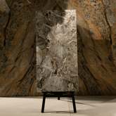 Harvest Grey (60x120cm, 09mm) tiles boast a Random Glitter on Matt Special Finish, combining a sophisticated grey tone with a delicate shimmer. Ideal for indoor floors and walls, these tiles bring a modern elegance and subtle sparkle to any space, perfect for those who seek understated luxury.