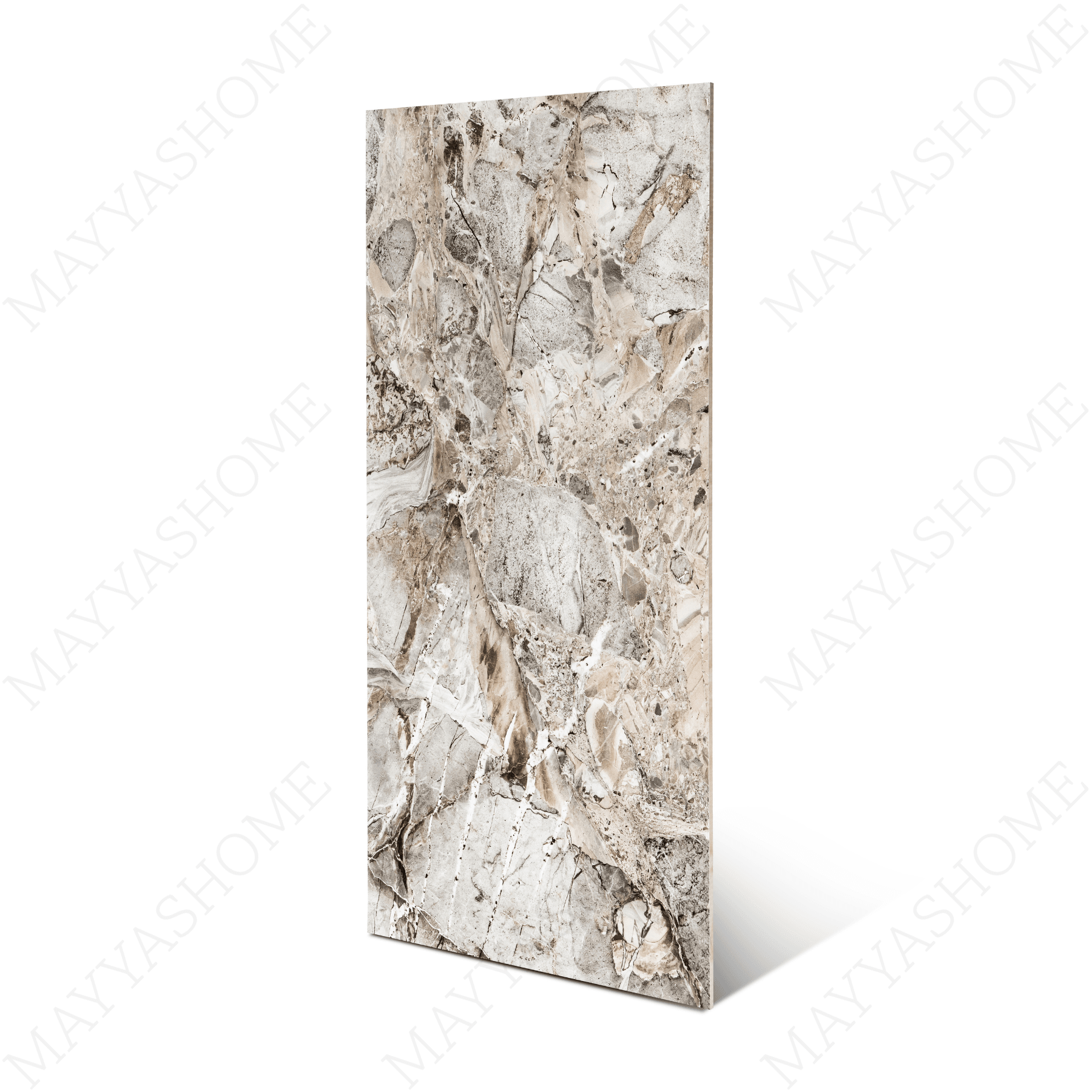 Harvest Grey (60x120cm, 09mm) tiles boast a Random Glitter on Matt Special Finish, combining a sophisticated grey tone with a delicate shimmer. Ideal for indoor floors and walls, these tiles bring a modern elegance and subtle sparkle