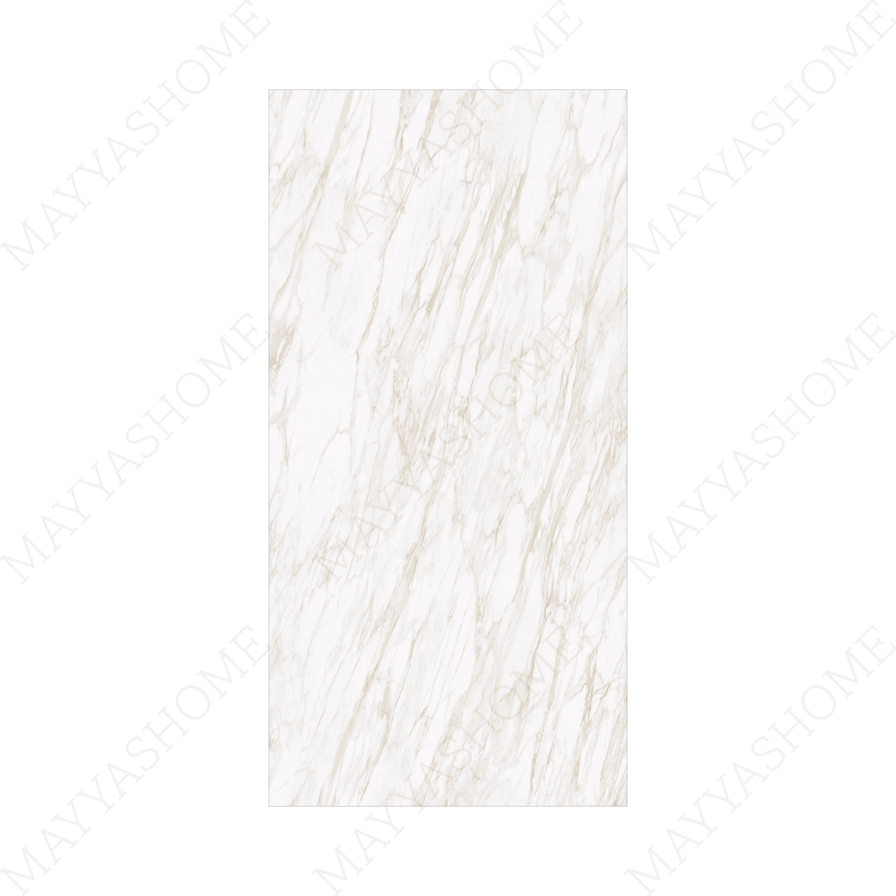 Hore Statuario 120x240cm matt porcelain tile with 09mm thickness. White marble look with soft grey veins, elegant matt finish for walls and floors.
