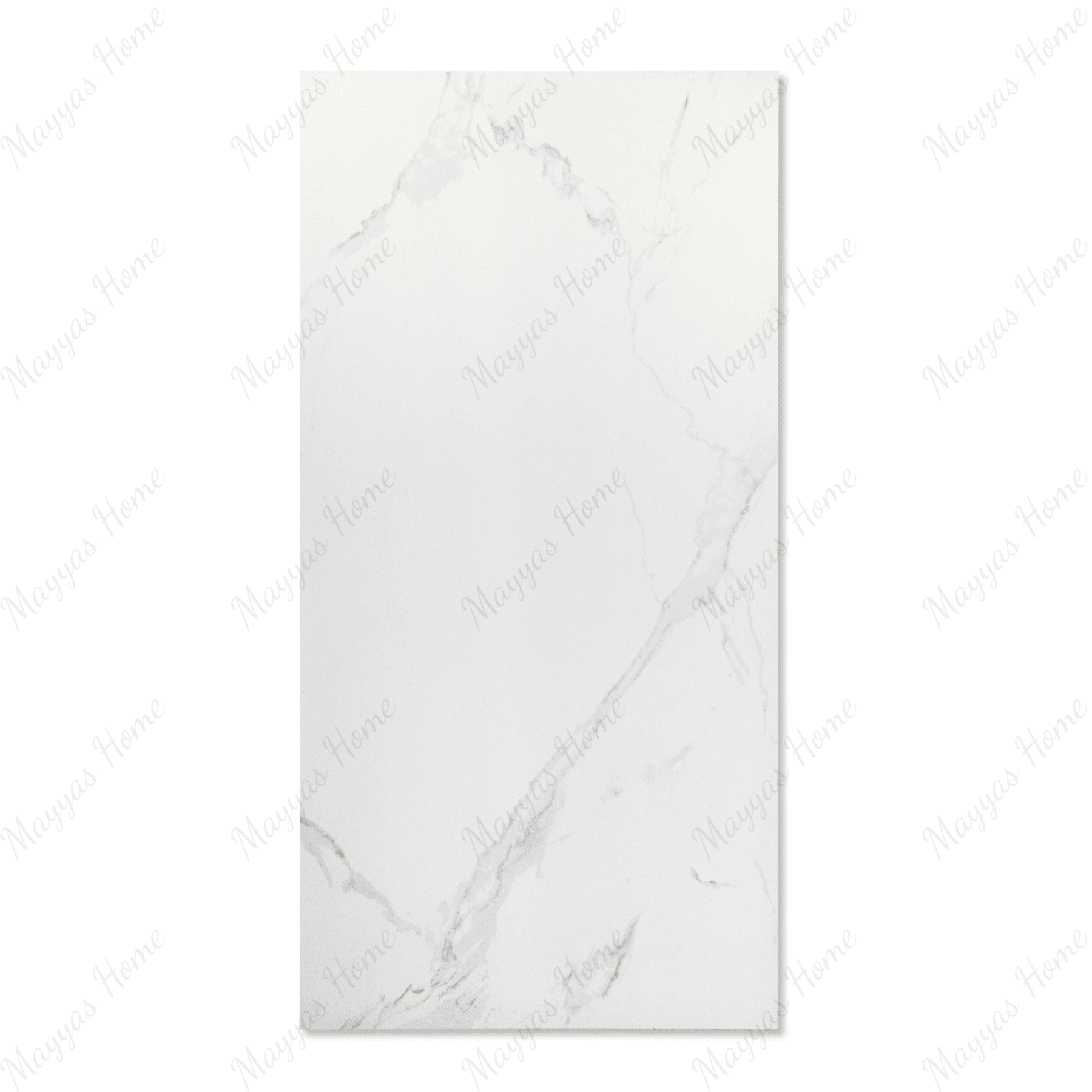 Imperial Bianco porcelain tile 60x120cm with 9mm thickness features a luxury marble look, durable porcelain body, ideal for floors and walls.