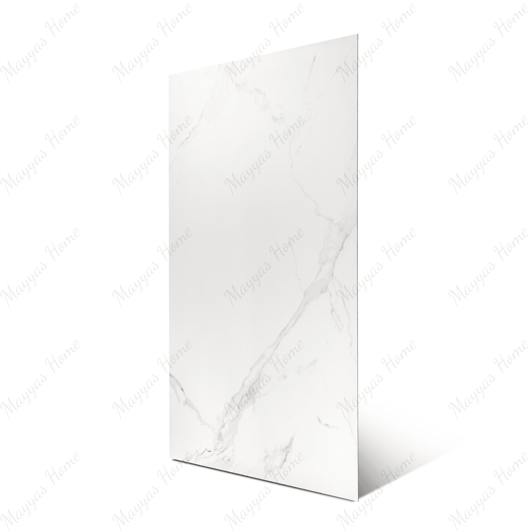 Imperial Bianco porcelain tile 60x120cm with 9mm thickness features a luxury marble look, durable porcelain body, ideal for floors and walls.