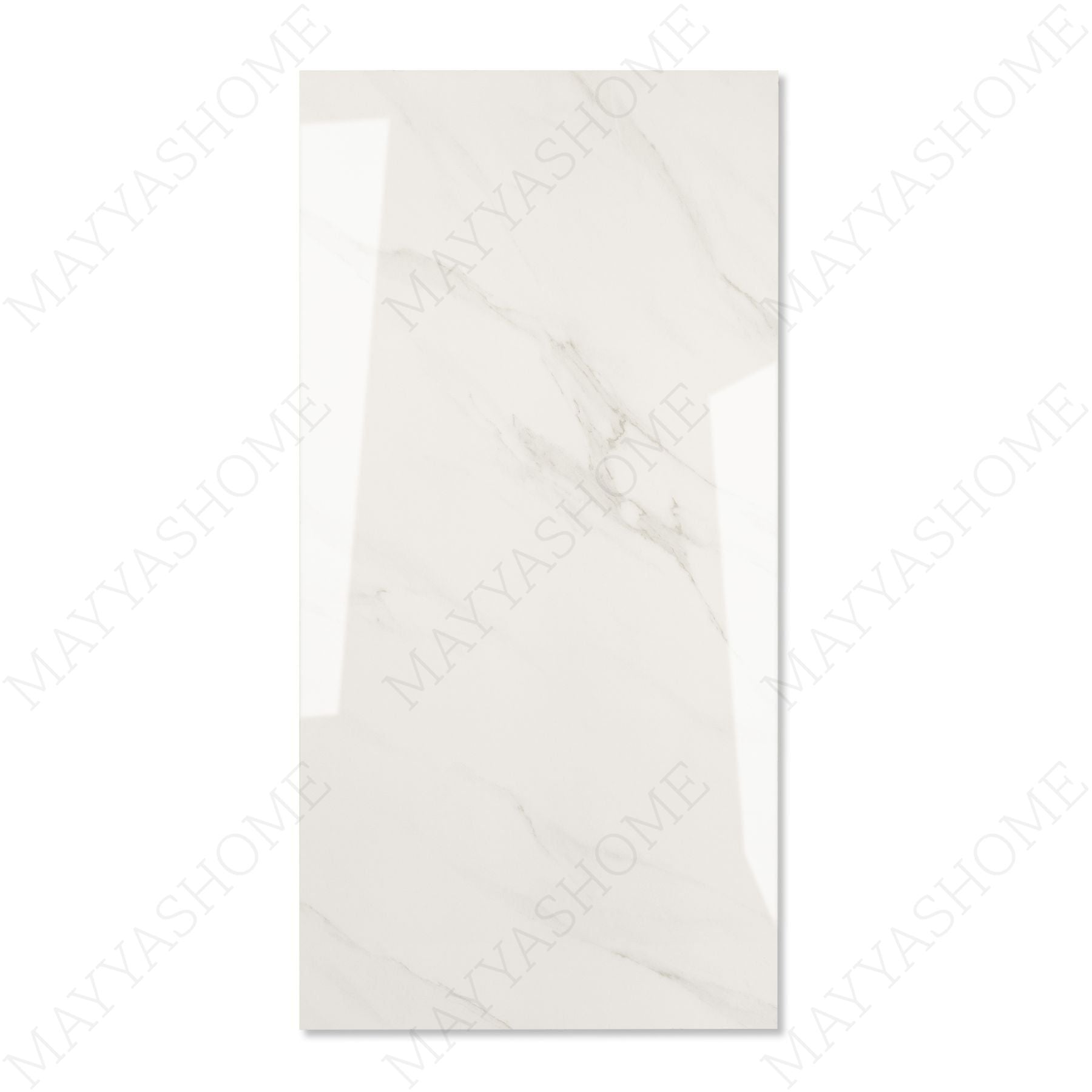Imperial Shadow glossy marble porcelain tile 60x120cm with 9mm thickness features deep grey tones, bold veining and elegant polished finish.