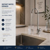 Instant water drinker with swivel spout, flow regulation screw and G3/8 or G1/2 connections. Ideal for schools, hospitals and public facilities across UAE.
