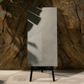 Italian Armani Light Grey glossy marble effect porcelain tile 60x120cm with 9mm thickness, ideal for bright luxury interiors.