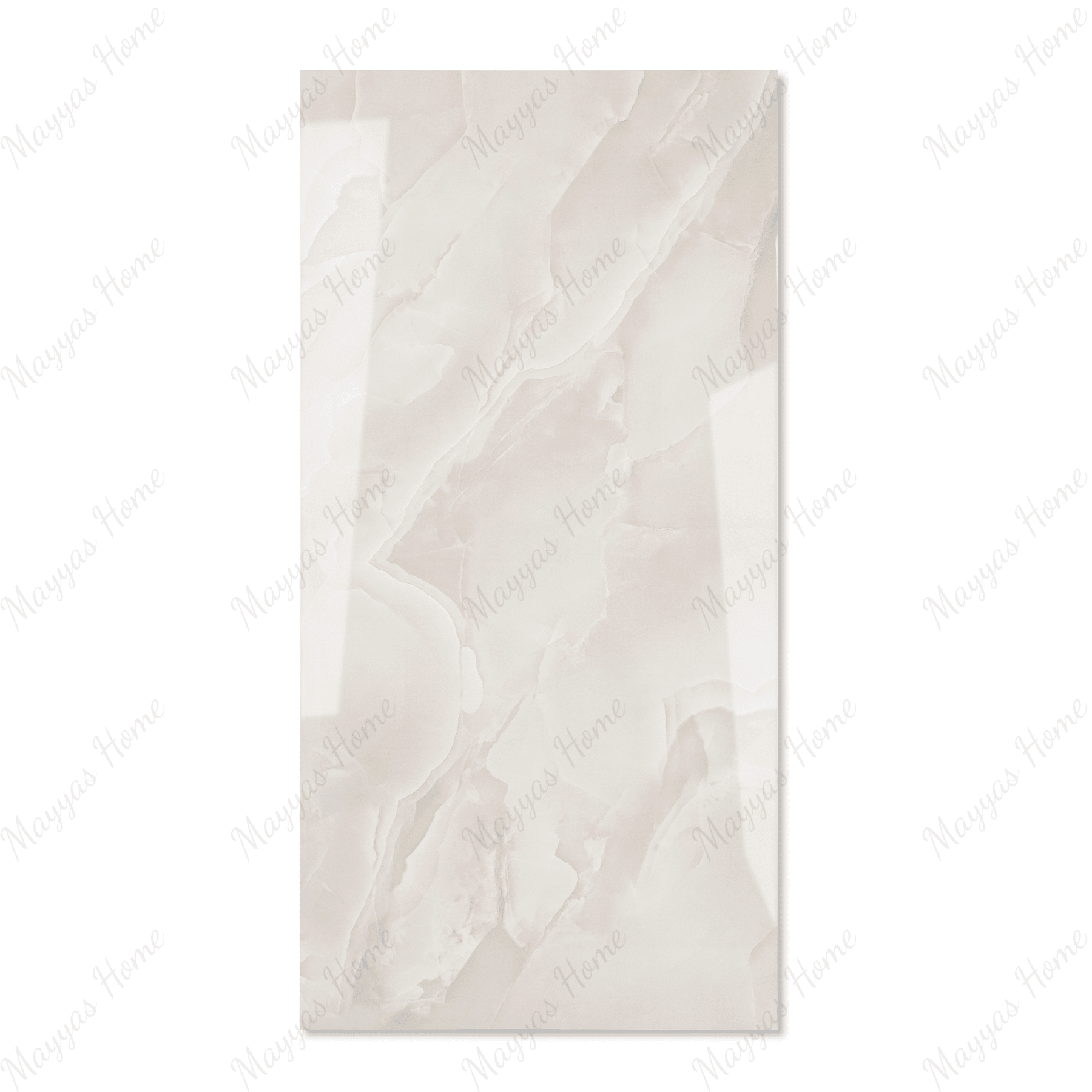 Ivory Flow porcelain tile 60x120cm 9mm thickness, beige marble look design, durable porcelain tile for elegant floors and walls.