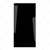 Jet Black glossy porcelain tile 60x120cm with 9mm thickness features deep solid black tone and polished luxury finish for modern interiors.