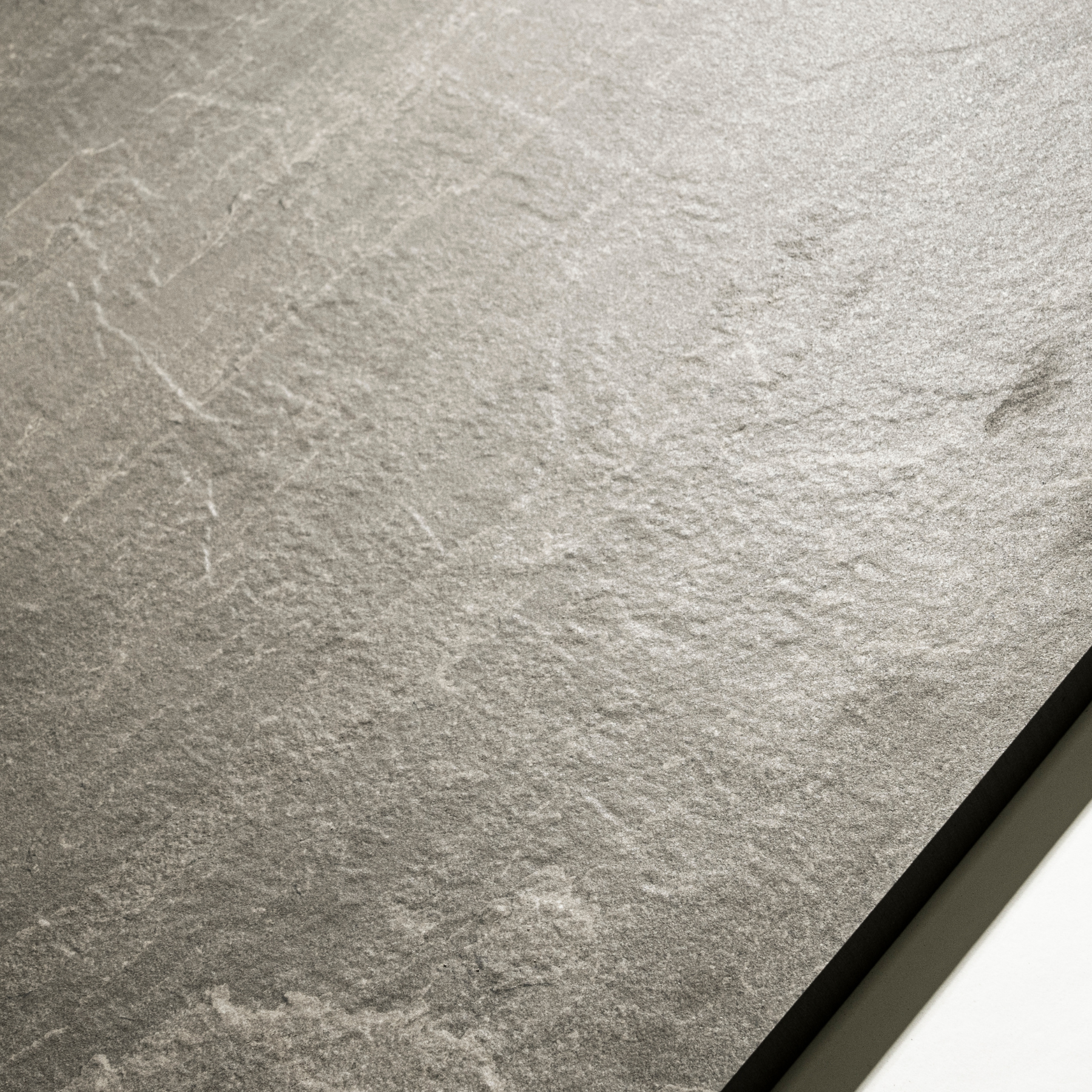 Kandra Grey porcelain tile 60x120cm 2mm thickness, grey stone look design, durable porcelain tile for modern floors and walls.