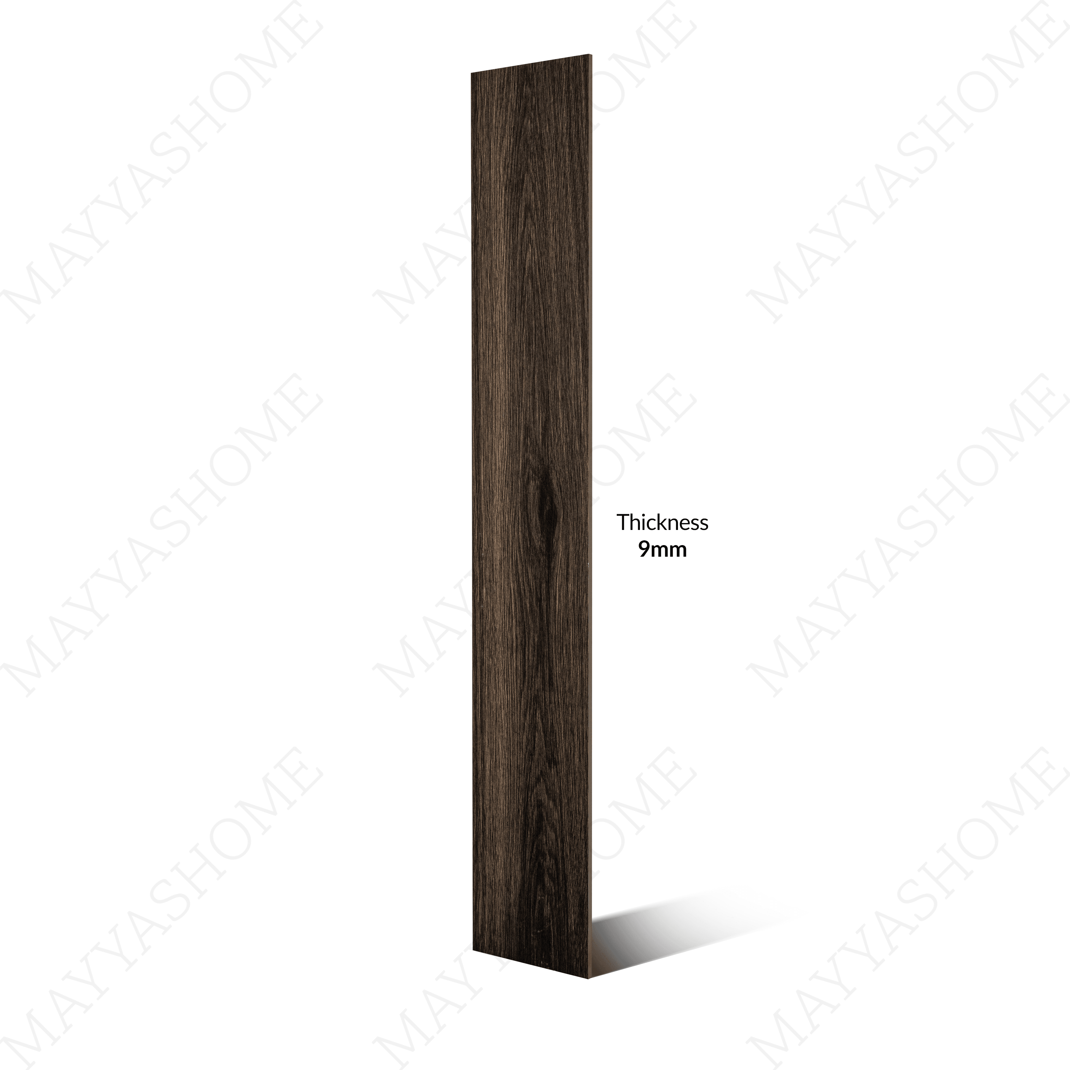 Karvel Weng 20x12cm porcelain tile with 09mm thickness. Deep wenge-brown tone, durable and elegant for walls, kitchens, and modern interiors.