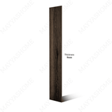 Karvel Weng 20x12cm porcelain tile with 09mm thickness. Deep wenge-brown tone, durable and elegant for walls, kitchens, and modern interiors.