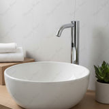 MCM 703504 electronic single-water washbasin tap made in Italy. Mains-powered operation, extended body design, premium Italian craftsmanship, water-saving flow limiter, and 2-year warranty.