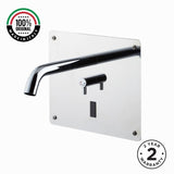 Mains-powered electronic sink mixer with built-in installation and touchless operation. Water-saving Italian faucet for modern UAE washrooms.