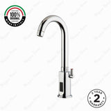 Mains-powered sensor sink mixer tap with swivel spout and chrome finish. Touchless, water-saving faucet for modern UAE bathrooms and washrooms.