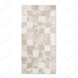 Maple Beige Decor porcelain tile 60x120cm 9mm thickness, beige marble look with decorative design, durable porcelain, ideal for floors and walls.