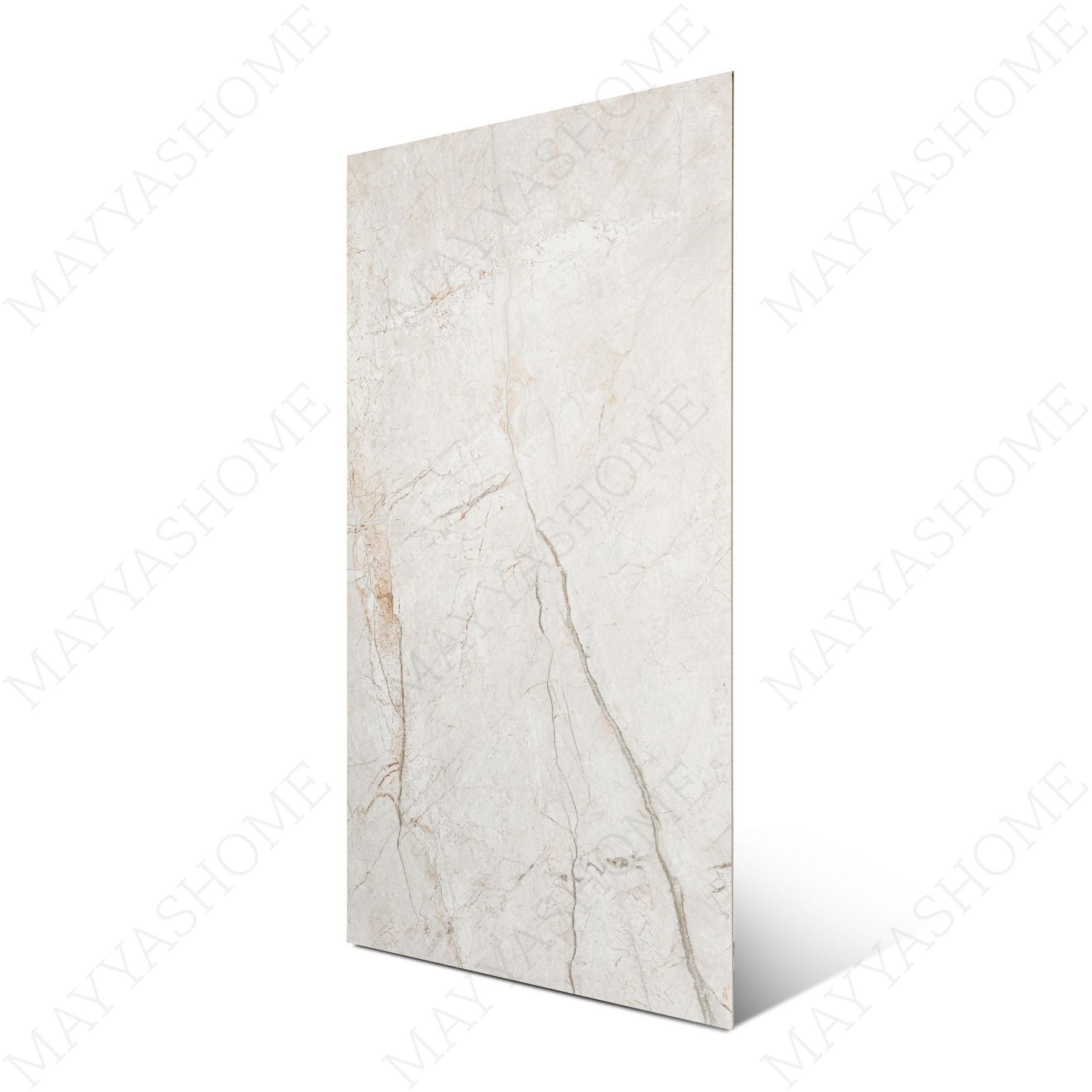Marmi Beige marble-look porcelain tile with elegant beige veining, 60x120cm size & durable 9mm, ideal for modern walls & floors in residential & commercial spaces.