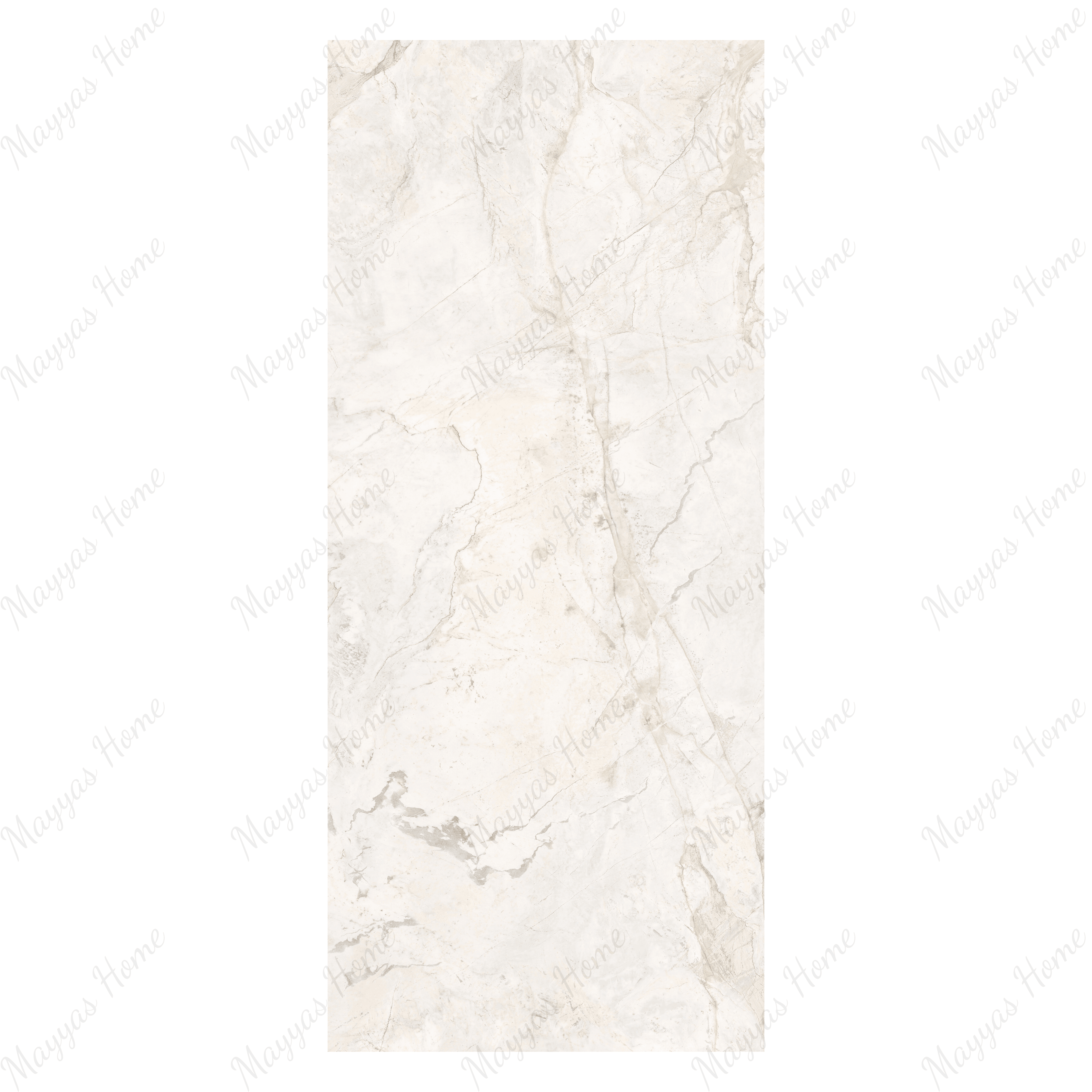 Marmo Ice 120x278cm glossy porcelain tile. Cool white tones with sleek finish, 09mm durable slab, seamless luxury look for modern interiors.