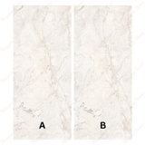 Marmo Ice 120x278cm glossy porcelain tile. Cool white tones with sleek finish, 09mm durable slab, seamless luxury look for modern interiors.