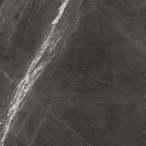 Marquina Grey book-match glossy porcelain tile 120x280cm. Striking white veining on grey with 09mm thickness, ideal for luxury interiors.