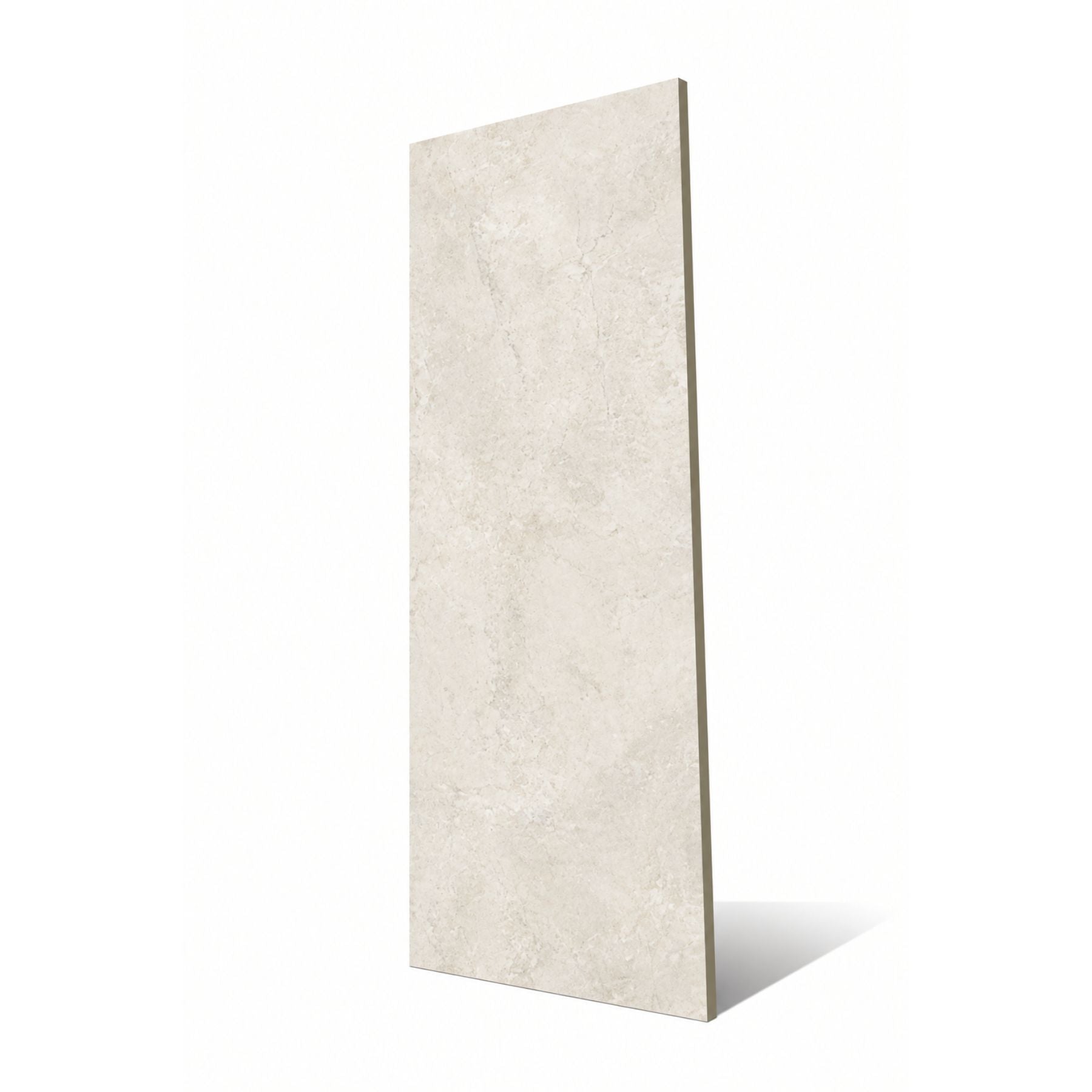 Marrazi Bianco leather porcelain slab in 120x280cm with 6mm thickness, offering a textured stone look for premium floors, walls and luxury interiors.