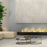 Marrazi Bianco leather porcelain slab in 120x280cm with 6mm thickness, offering a textured stone look for premium floors, walls and luxury interiors.