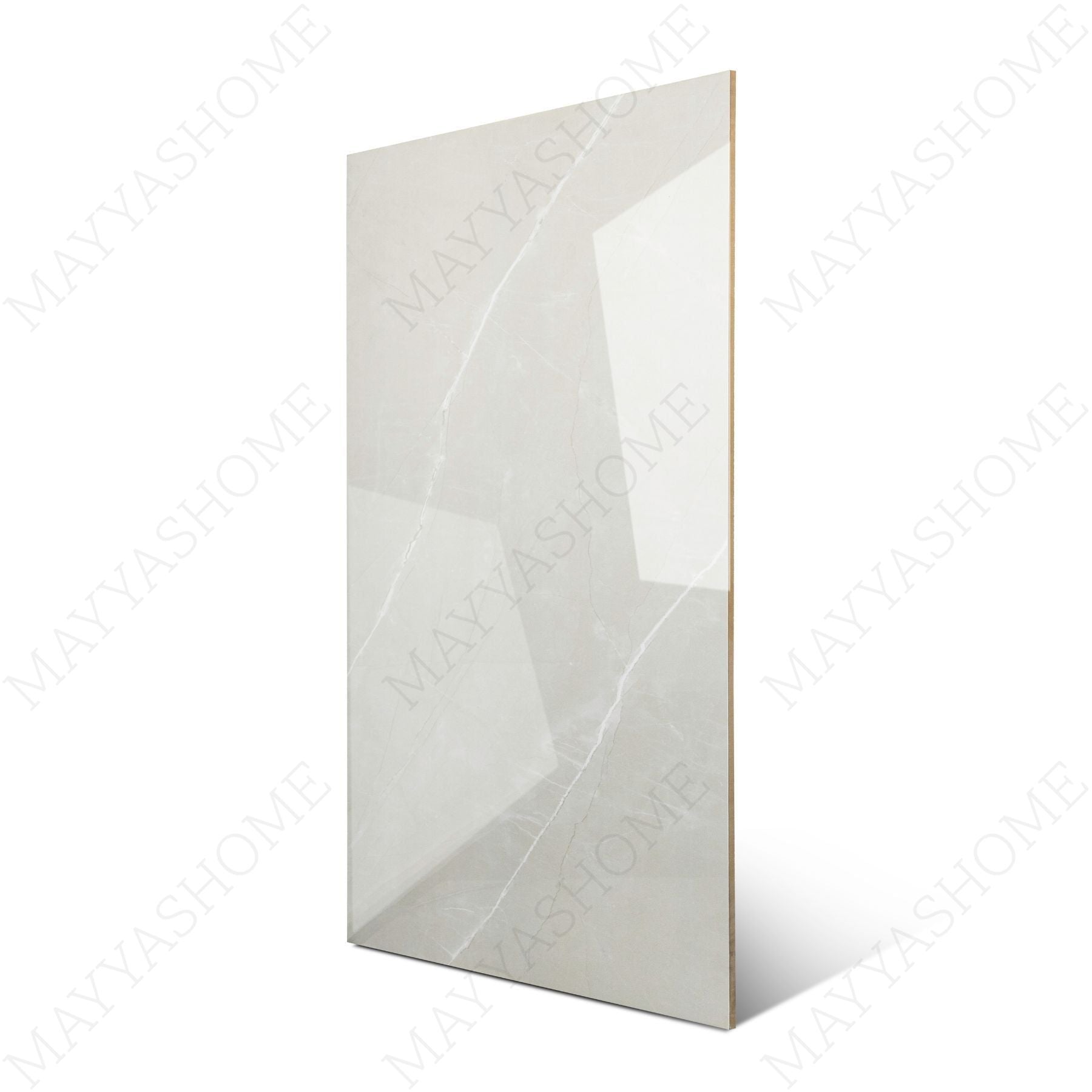 Milano White glossy marble effect porcelain tile 60x120cm with 9mm thickness delivers clean white elegance for luxury interiors.