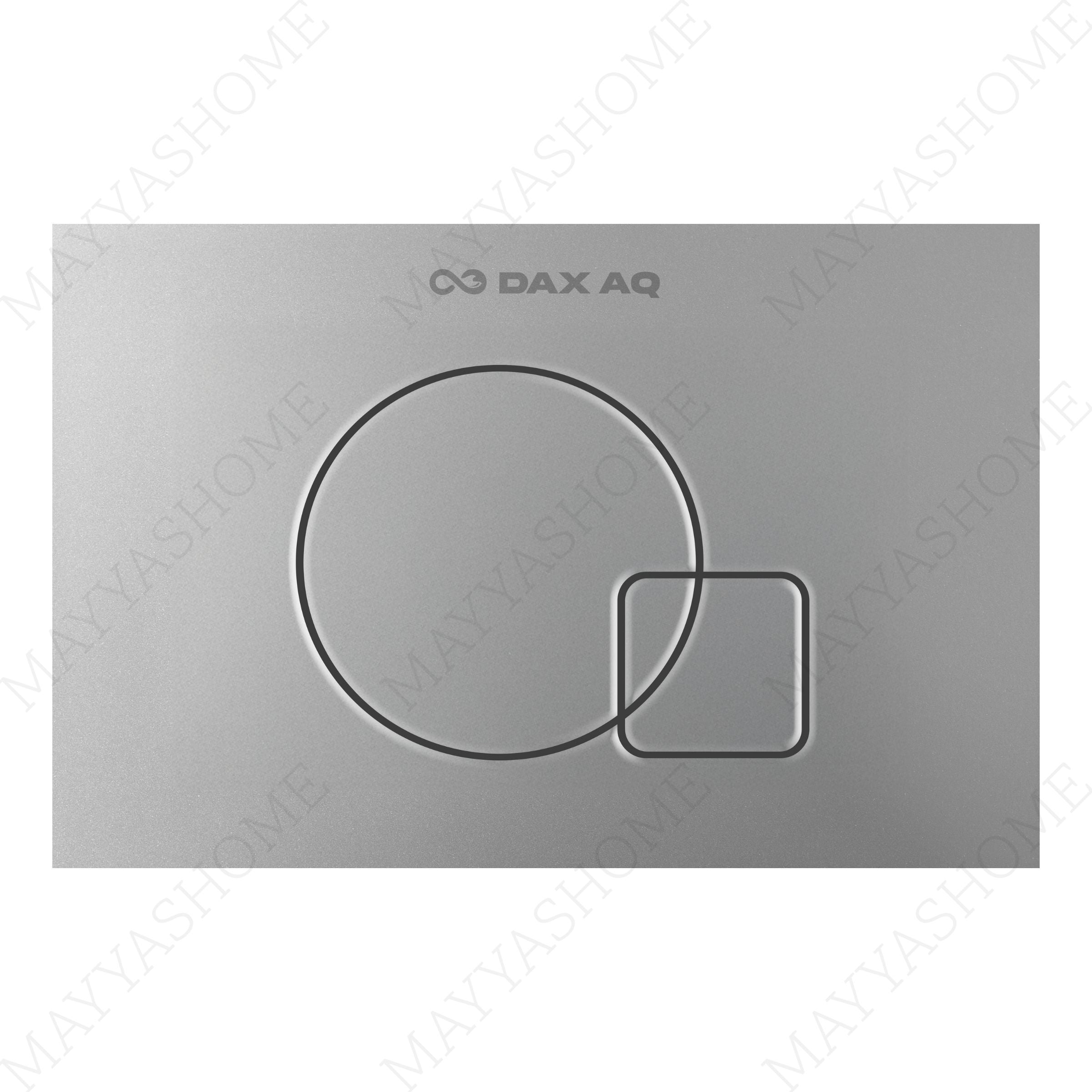 Minimalist silver matte DotDash flush plate with dual flush control and durable contemporary design. Perfect for stylish modular switch installations