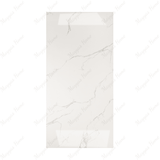 Mint Statuario 80x160cm glossy porcelain tile, 09mm thick with a mint-toned statuario marble design. Polished finish brings elegance and light to interiors.