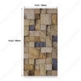 Monaco 08 30x60cm porcelain tile with 09mm thickness. Elegant stone-look design, durable and versatile for walls, floors, and modern interiors.