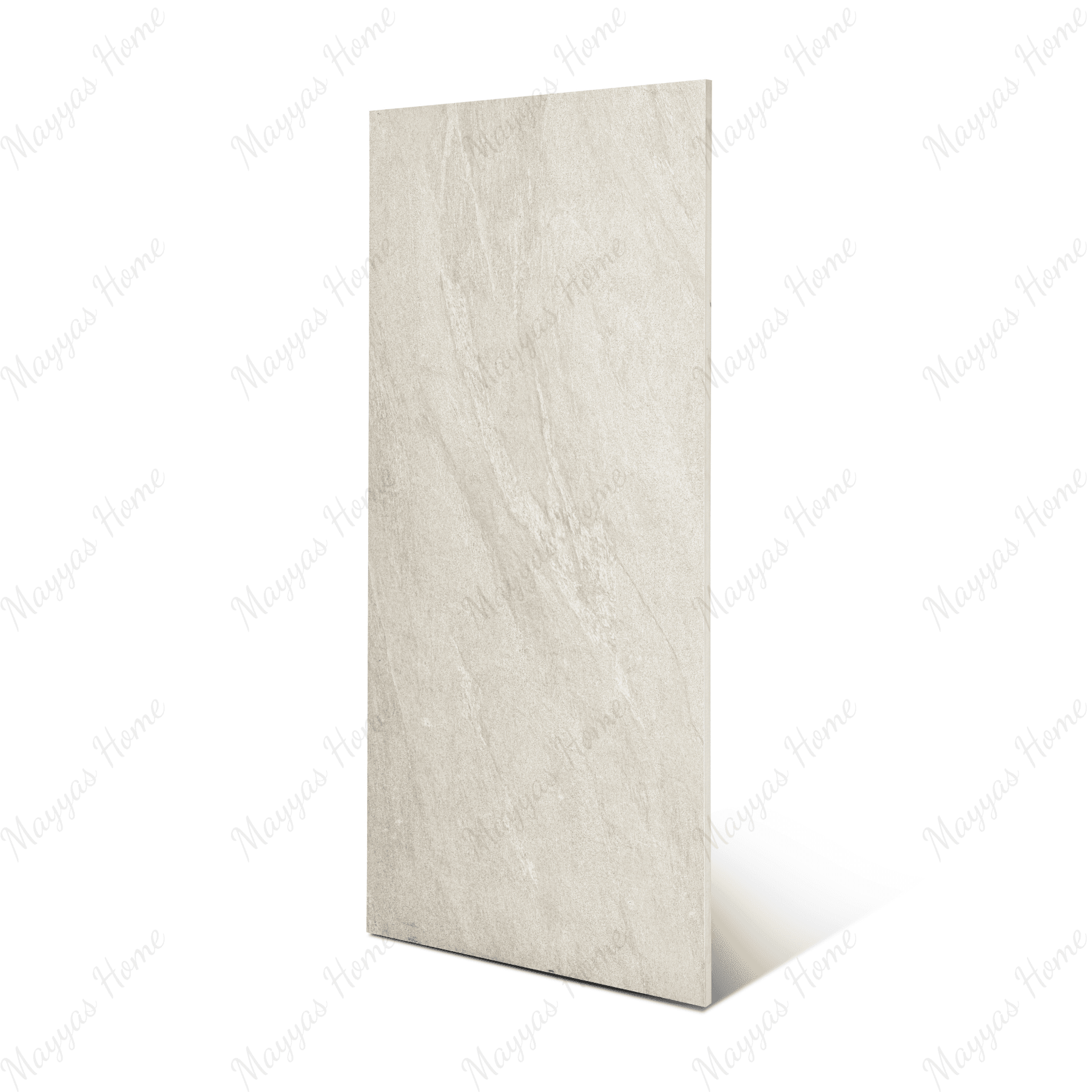 Mountain White porcelain tile 60x120cm 2mm thickness, white stone look design, durable porcelain tile for modern floors and walls.