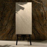 Mountain White porcelain tile 60x120cm 2mm thickness, white stone look design, durable porcelain tile for modern floors and walls.