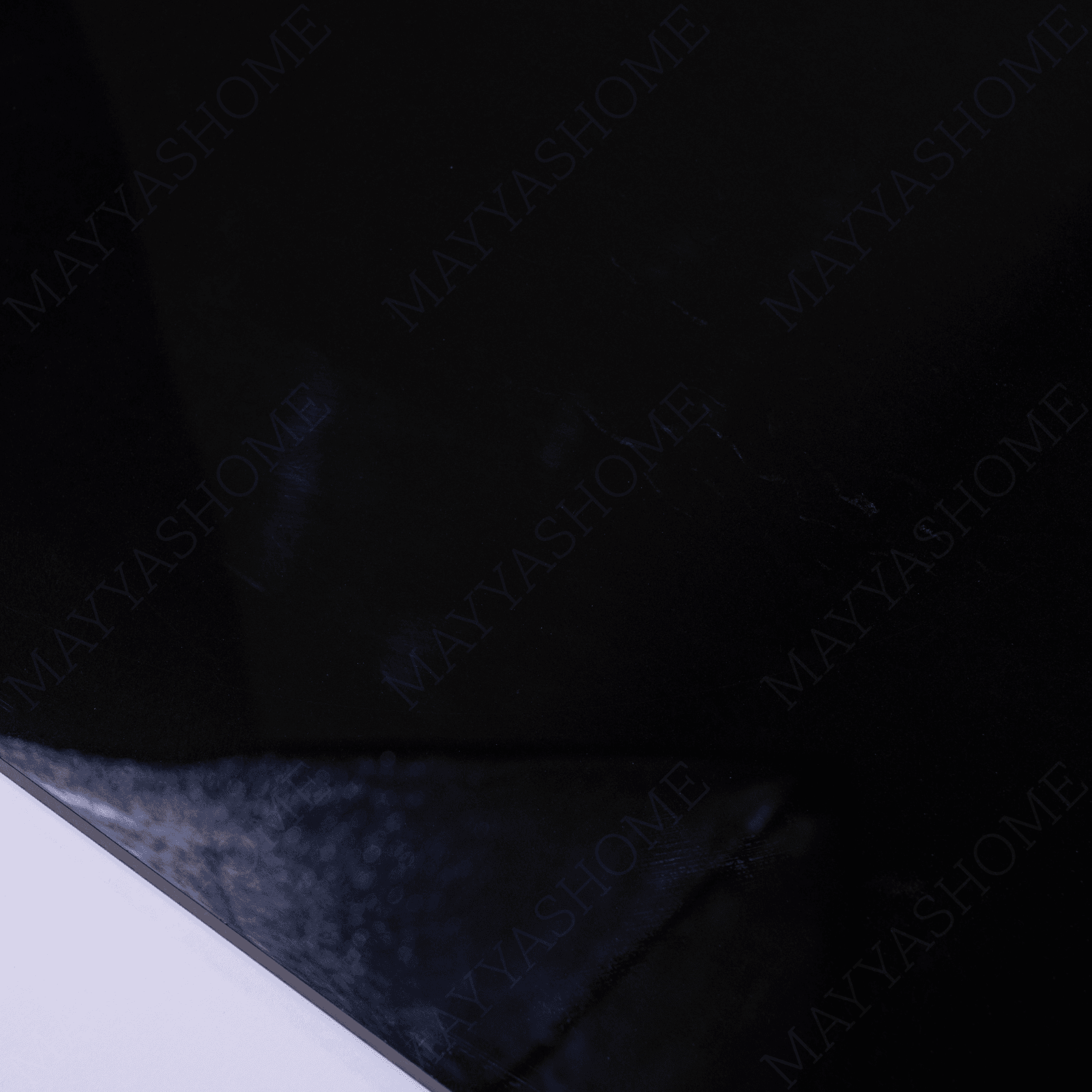 Obsidian Black porcelain tile 60x120cm 9mm thickness, solid black modern design, durable porcelain, ideal for luxury floors and walls.