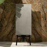 Pearl Concrete matt porcelain tile 60x120cm x2mm with modern concrete look, durable large format surface ideal for floors, walls and stylish interiors.